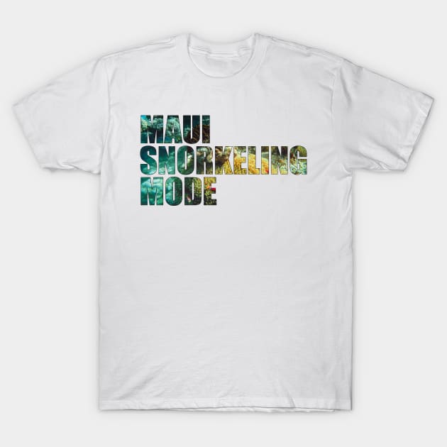 Maui Snorkeling Mode - Coral Reef With Anemone T-Shirt by BlueTodyArt